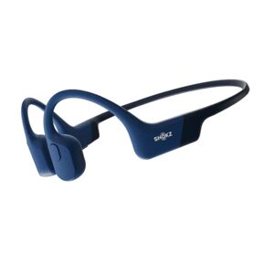 Shokz OpenRun Wireless 8th Gen Bone Conduction Open-Ear Bluetooth Headphone with 8 Hours Battery Life (Blue)