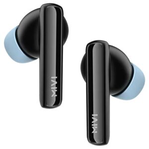 Mivi DuoPods N2 TWS with AI Environmental Noise Cancellation, Fast Charging, IPX4 Water Resistant (Cobalt Black)