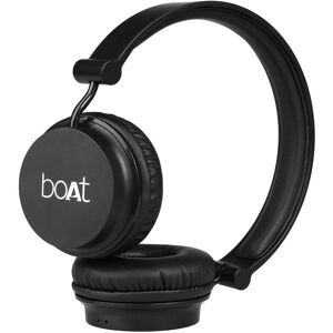 boAt Rockerz 410 On-Ear Bluetooth Headphone with Powerful Bass, Compact and Foldable Design, Passive Noise Cancellation, Up to 8H Playtime (Black)