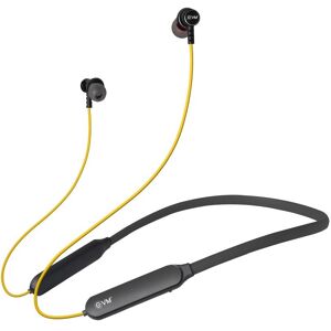 EVM Enband Bluetooth neckband with A2DP Audio Technology, CVC Noise Cancellation Technology (Black)