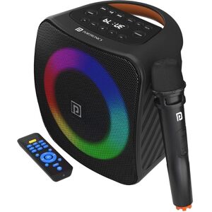 Portronics Dash TWS Bluetooth Portable Speaker with Wireless Karaoke Mic, 40W powerful sound output (Black)