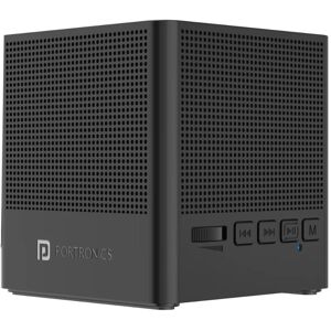 Portronics Bounce 2 5W Portable Bluetooth Speaker with in-Built FM Radio, 5 hours Playtime, 1000mAh Battery (Black)