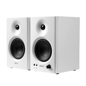 EDIFIER MR4 Powered Studio Monitor Speakers with Supreme Deep Bass, Wooden Enclosure, Dual Mode Sound Effect (White)