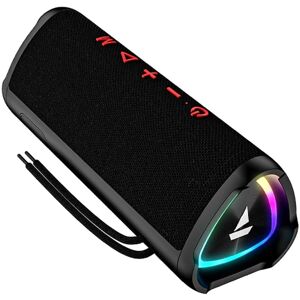 boAt Stone 750 Portable Bluetooth Speaker with 12W RMS Stereo Sound, 12 Hours Playback, Bluetooth v5.3 (Raging Black)