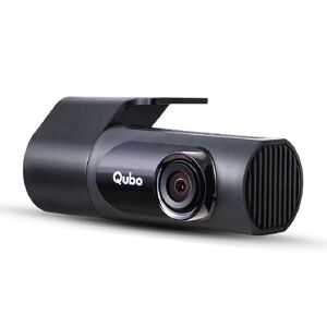 Qubo Smart Dashcam Pro X Full HD 1080p Dash Camera with 360 Rotatable Wide Angle View Low Light Performance Built-in Super Capacitor (Space Grey)