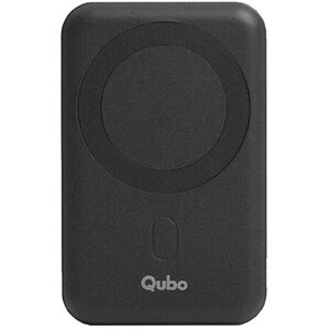 Qubo 10000mAh MagZap X10 Wireless Powerbank with 15W Wireless Output, USB-C Port, Kickstand, Magsafe Compatible (Black)