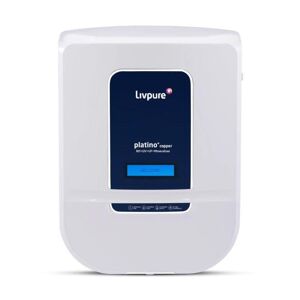 Livpure Platino Plus Copper Water Purifier with Advanced Purification Technology, LED Indicator, Wall Mount (White)