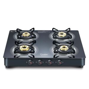 Prestige Royale Plus Cooktop with Sturdy Pan Support, Ergonomic Knob Design, Spill-Proof Design (Black, GT04)