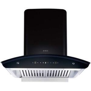 Elica WD TBF HAC 60 MS Nero Chimney with Heat Auto-clean Technology, Separate Oil Collector, Bright LED Lamps, Touch Control Panel, Motion Sensor