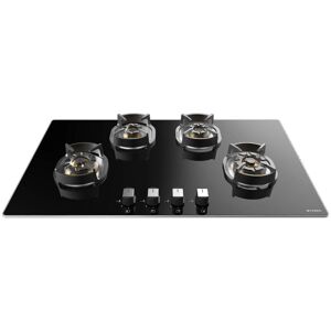 Faber 90 cm Built-in Hob with 4 Brass Burners, Auto Ignition, Cast iron Pan support (NEXUSINDHT904CRSBRCIAI, Black)