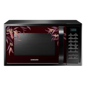 Samsung 28 Litres Convection Microwave with Glass Door, Ceramic Enamel Cavity, Indian Auto Cook Menus, Tandoor Technology (MC28H5025VR, Delight Red)