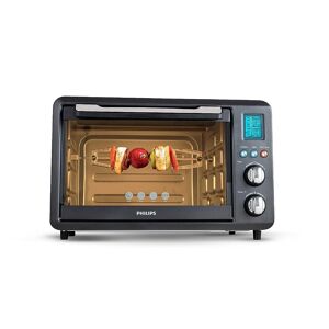 Philips 36 Litres Oven Toaster Grillers with Glass Door, Opti Temp Technology, Temperature control & preset Indian Menus (HD6976/00, Black)