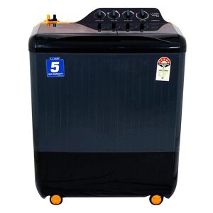 Lloyd 9 Kg 5 Star Semi Automatic Top Load Washing Machine with 5 Wash Program Special Detergent Mix (ElanteXL, Grey with Vibrant Orange)