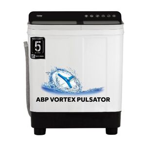 Haier 7 Kg Semi Automatic Top Load Washing Machine with Vortex Pulsator & Magic Filter (HTW70-178BKN, White)
