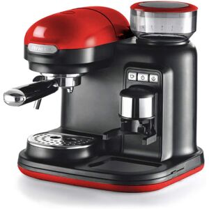 Ariete Moderna Espresso with Proffessional Grinder, 15 Bar Pressure, Auto Shut off (Red)