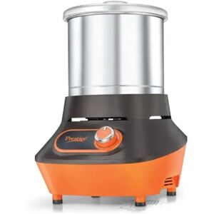 Prestige 2 Litres Wet Grinder with Stainless Steel Drum, 200 Watts, Heavy-Duty Motor (PVG2.0-41222, Black & Orange)