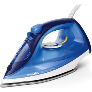 Philips EasySpeed Plus Steam Iron with Durable Ceramic Soleplate, Drip-Stop System, Triple Precision Tip, Vertical Steaming (Blue, GC2145/20)