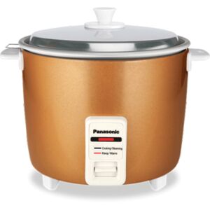 Panasonic Automatic Rice Cooker with Anodized Aluminium Pan, 4.4 Litres, 660 Watts, 5 Hours Keep Warm Function, Automatic Shut-off (SR-WA18H-AT)