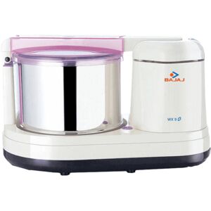 Bajaj WX-9 Wet Grinder With Attractive Dual Color, 175Watts, Motor Overload Protector, 2 Liters Stainless Steel Drum, High Performance Induction Motor