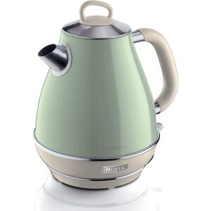 Ariete Vintage 1.7 Litres Electric Kettle with Water Level Indicator, Automatic Auto Shutdown, 2000 Watts (KETTLEVINTAGE1.7LT, Green)