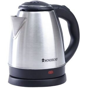 Wonderchef Crescent Electric Kettle 1.5 Litres with safety locking lid, Automatic Shut off (Silver)