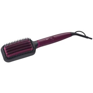 Philips Heated Straightning Brush with Silk Protect technology, Dark Wine (BHH730/00)