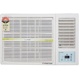 Lloyd 1.5 Ton (5 Star - Inverter) Window AC with Clean Air Filter, 100% Copper, Cools at 52 °C, Auto Restart (GLW18I5FWCEV) 2024 Model