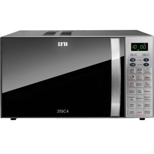 IFB 25 Litres Convection Microwave with Glass Door, Auto Cook Menus, Steam Clean, Keep Warm (25SC4, Black)