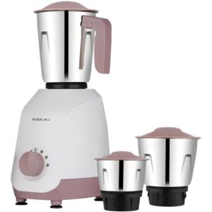 Bajaj Ninja Series Gracio Lilac 500 Watts Mixer Grinder with 3 Jars, 20000 RPM, 4 Speed Setting (GRACIO500WLILAC)