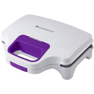 Wonderchef Deep Pocket Grill Sandwich Maker with Non-stick Coated Plates, 830 Watts, Cook & Ready Indicator, Cool Touch Body, Elegant Design (White)