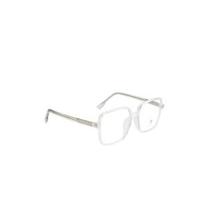 Ted Smith Transparent & Silver Full Rim Square Frames TS-11011_CRY-Transparent