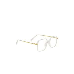 Peter Jones Eyewear Unisex Transparent & Gold-Toned Full Rim Square Frames