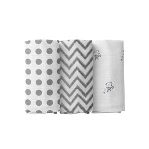 Moms Home Infant Kids Pack Of 3 Organic Cotton Muslin Swaddles