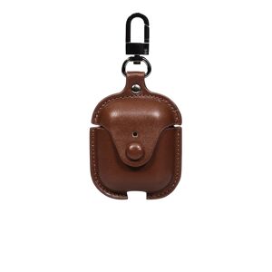 TREEMODA Unisex Brown Solid Airpods Case Cover