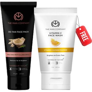 The Man Company De-Tan Face Pack Multani Mitti & Liquorice