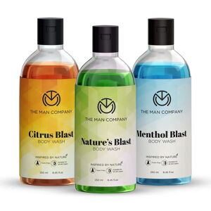 The Man Company Pure Showering Blasts - Pack Of 3 Body Washes