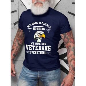 Lilicloth.com Gifts for veterans Veteran Men's T-shirt - Deep Blue - Size: 3XL