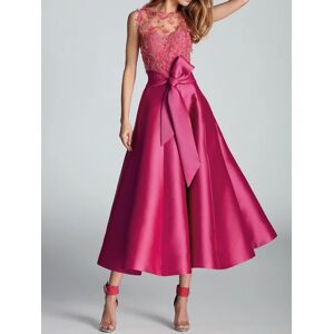 Stylewe Floral Regular Fit Elegant Lace Wedding Guest Dress