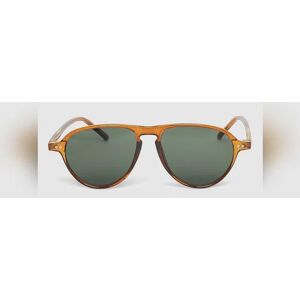 SELECTED HOMME Brown Oval Sunglasses