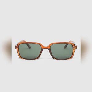 SELECTED HOMME Brown Rectangular Sunglasses