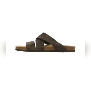 SELECTED HOMME Brown Slider Sandals