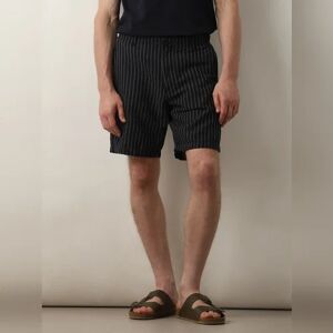 SELECTED HOMME Black Mid Rise Striped Pants