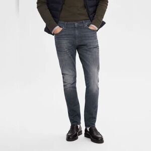 SELECTED HOMME Grey Mid Rise Leon Slim Fit Jeans