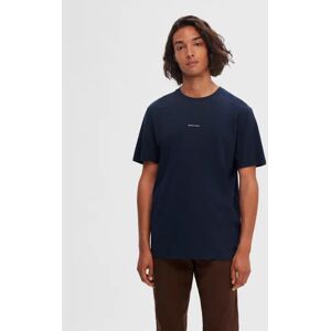 SELECTED HOMME Dark Blue Logo Print Crew Neck T-shirt