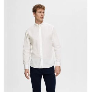 SELECTED HOMME White Poplin Full Sleeves Shirt