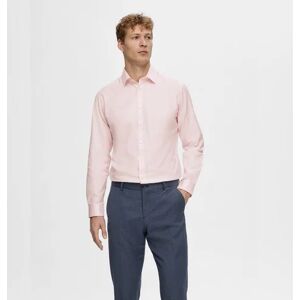 SELECTED HOMME Pink Cotton Slim Full Sleeves Shirt