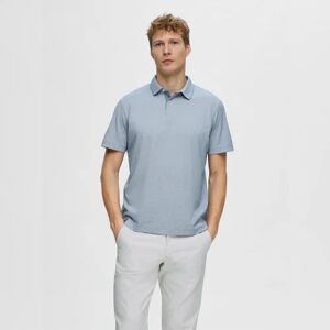 SELECTED HOMME Blue Coolmax Polo T-shirt