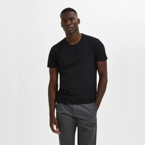 SELECTED HOMME Black Organic Cotton T-shirt