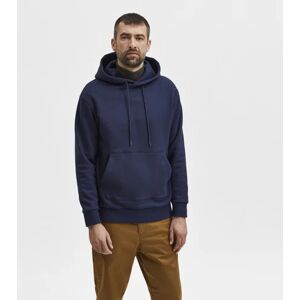 SELECTED HOMME Navy Blue Organic Cotton Sweatshirt