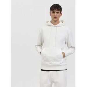 SELECTED HOMME White Organic Cotton Sweatshirt